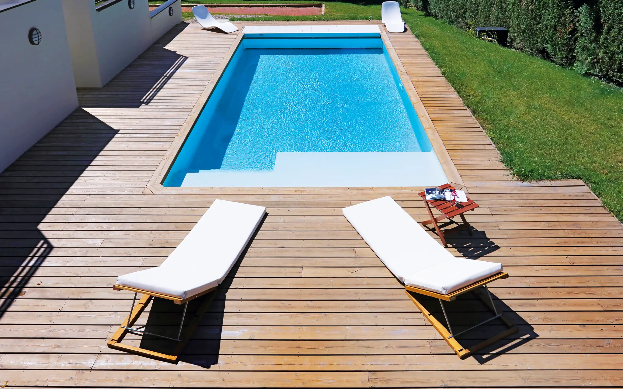 Pool im Garten in Chemnitz
