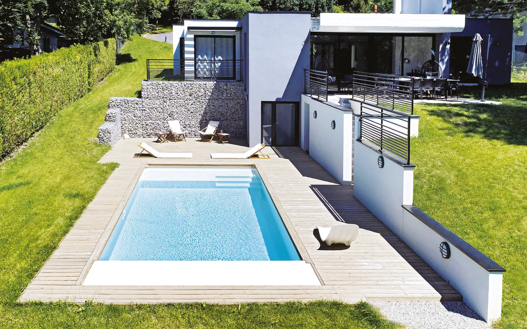 Pool im Garten in Frankfurt