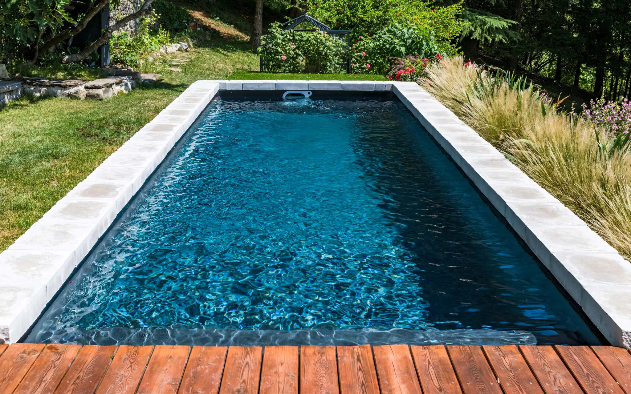 Pool im Garten in Heidelberg