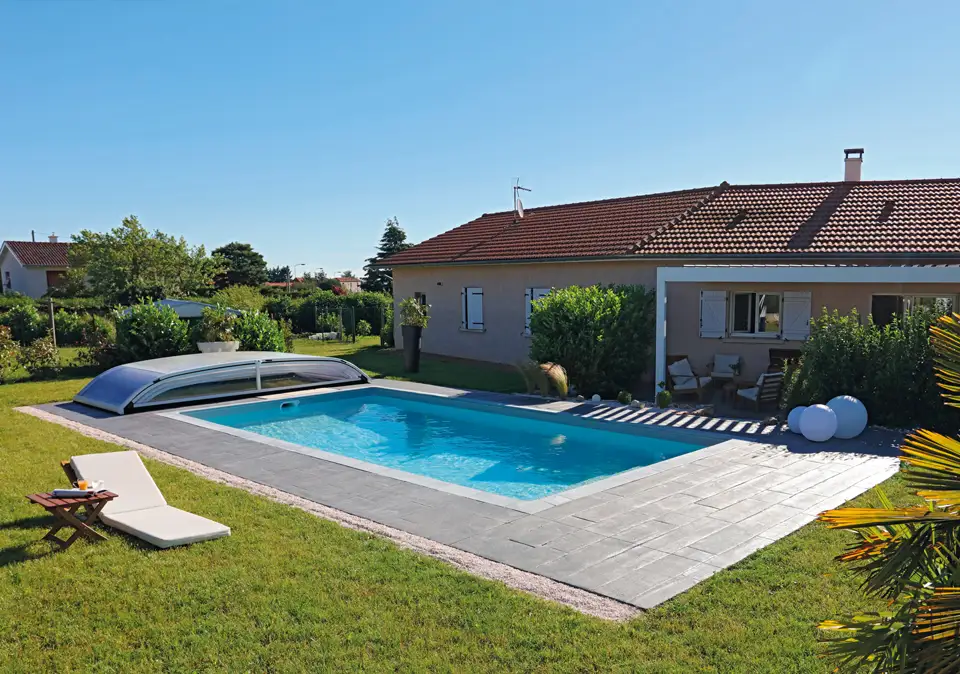 Planung für den Bau eines Pools
