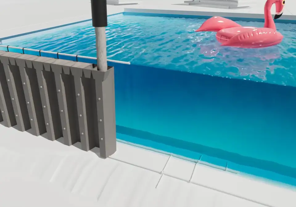 Poolbau mit Desjoyaux Poolsystem